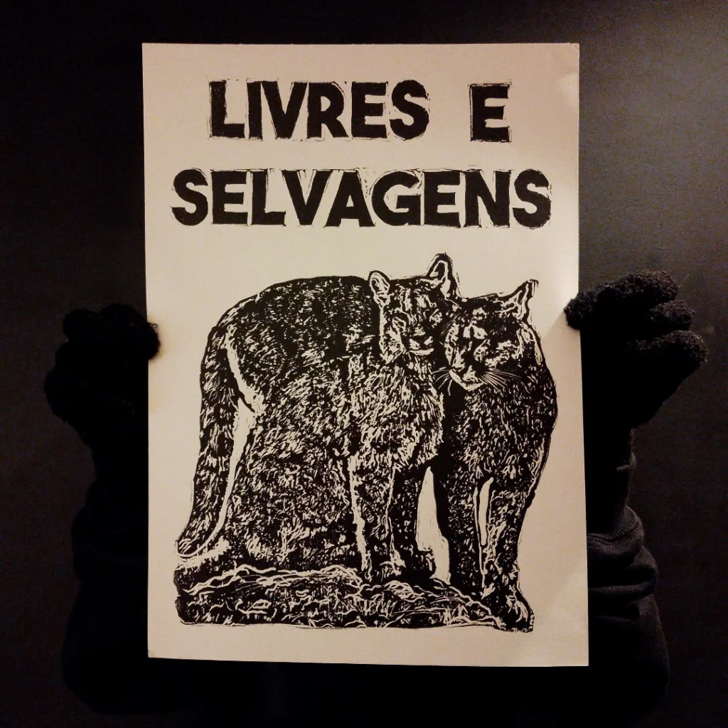 Gravura "Livres e selvagens"