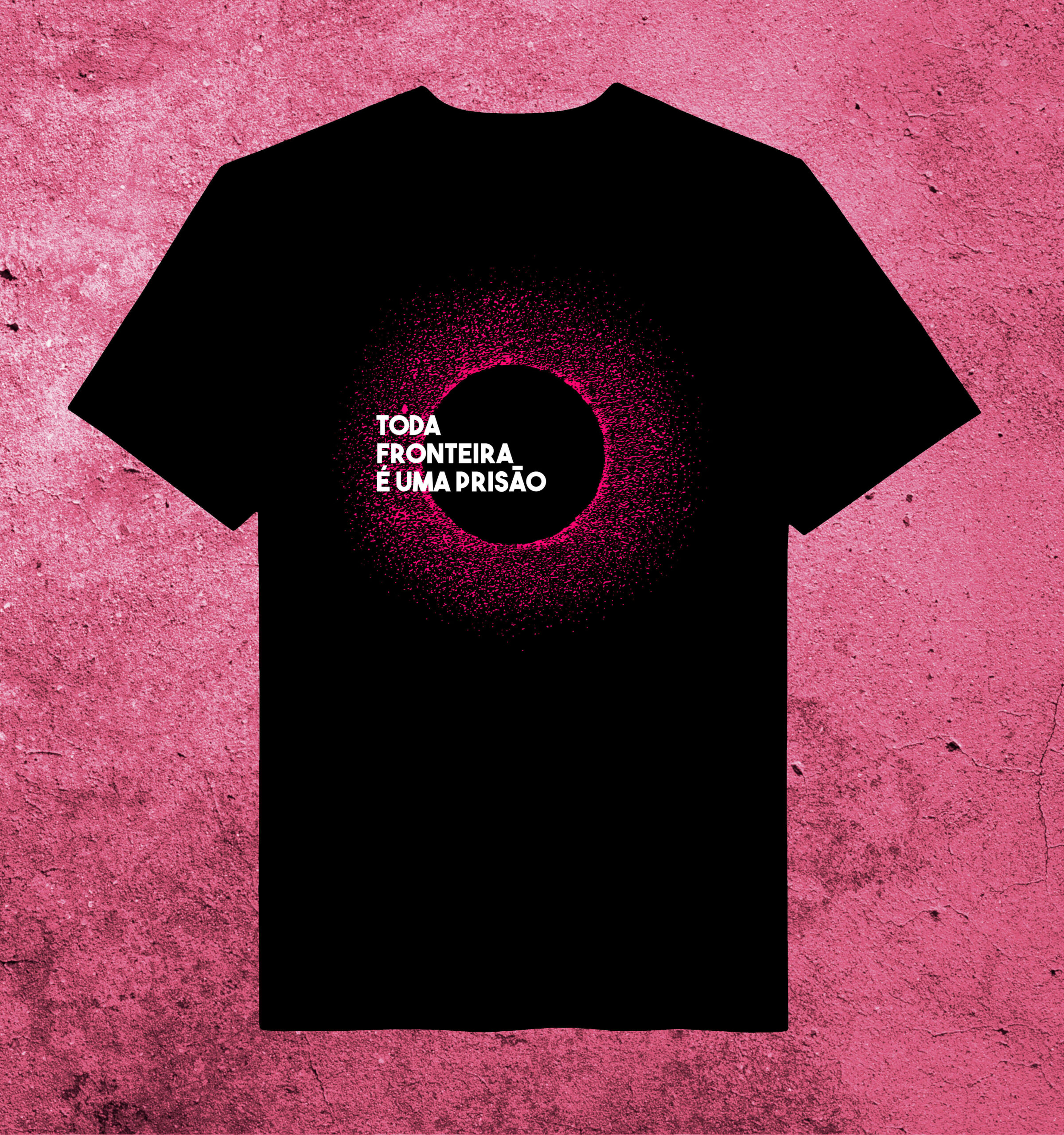 Camiseta "antifronteira"