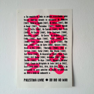 Poster "Nunca mais?"