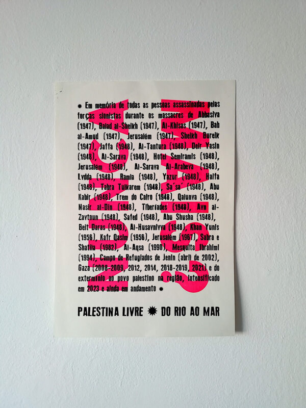 Poster "Nunca mais?"