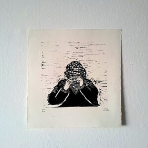 Xilogravura "Olhos"